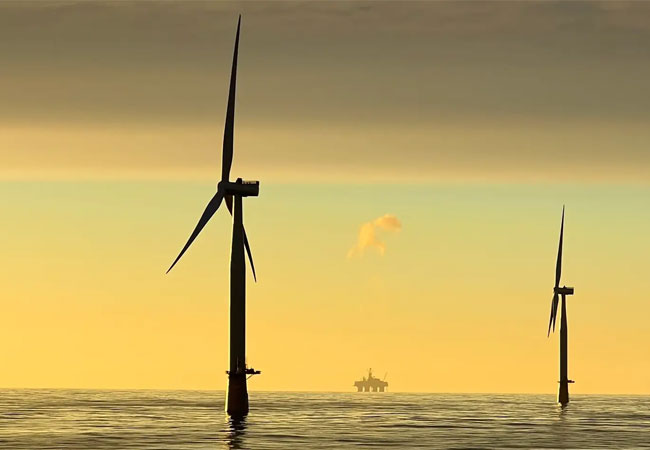 PB: Der schwimmende Windpark Hywind Tampen in der Nordsee. / Karoline Rivero Bernacki / Equinor ASA