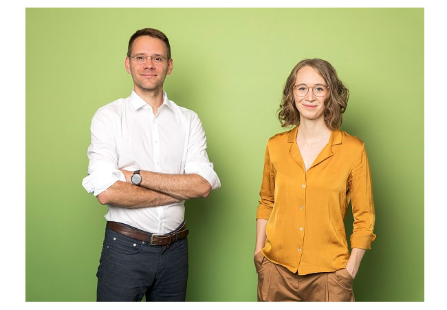 PB: Die Parteivorsitzenden von BÜNDNIS 90/DIE GRÜNEN Bayern Eva Lettenbauer und Thomas von Sarnowski.