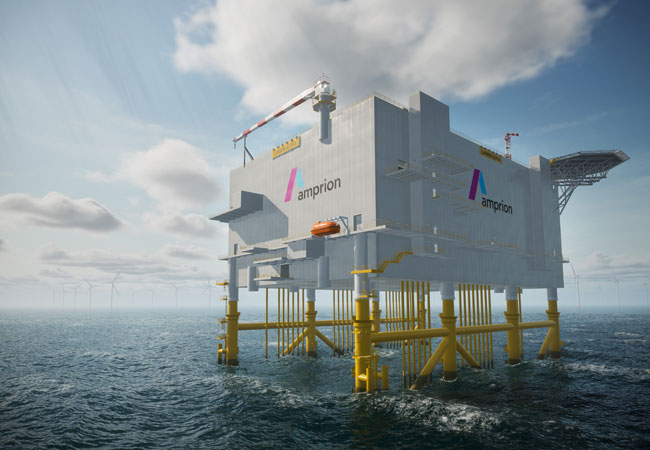 PB: 2 Gigawatt-Konverter verbinden Windparks in der Nordsee mit dem Übertragungsnetz an Land / ©: Amprion