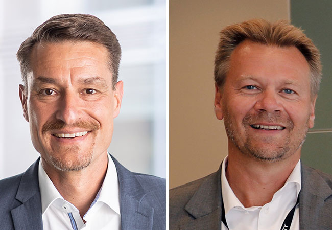 PB: Bild links: Jens Økland, Senior Vice President für Geschäftsentwicklung Erneuerbare Energien bei Equinor Bild rechts: Michael Class, Leiter Portfolioentwicklung Erzeugung bei EnBW