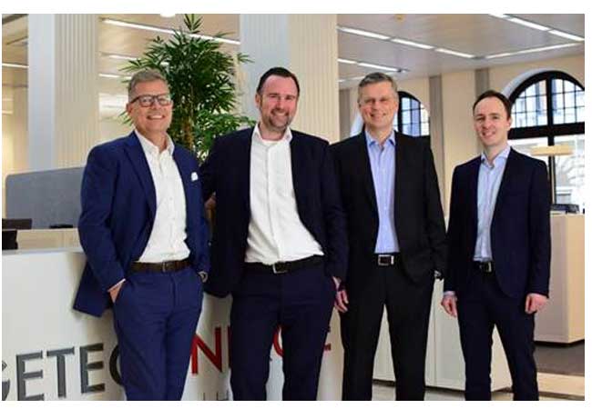 PB: Die Geschäftsführung der GETEC ENERGIE GmbH: Christian Holtmann (COO), Cord Wiesner (CEO), Jens Maire (CFO) und Alexander Rybka (CTO) (v.l.n.r)