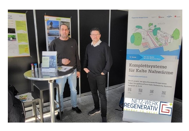 PB: Dr. Bernd Vogl und Hubert Graf auf dem Kongress Klimaneutrale Kommunen in Freiburg (© NETZ-WERK REGENERATIV)