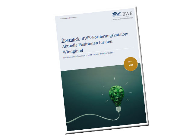 PB: BWE Forderungskatalog zum Windgipfel