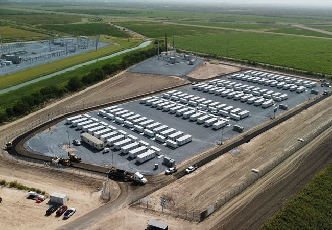 PB: Madero and Ignacio, the world’s largest fully-merchant and market-facing energy storage facility built yet will provide Texas’ ERCOT grid with needed flexibility amidst growing energy demand and extreme weather events. / ©: Eolian L.P.