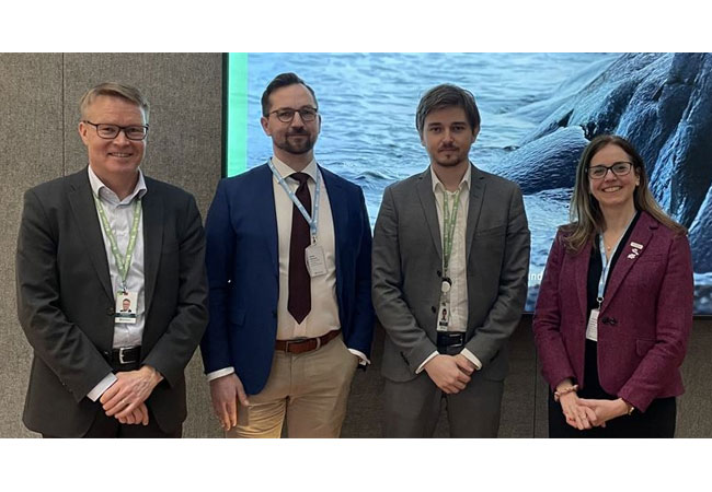 PB: Olli Kymäläinen (Technical Director, Fortum), Tuomo Huttunen (Head of Business Development, Nordics, Rolls Royce SMR), Laurent Leveugle (Head of Newbuild Feasibility Study, Fortum), Sophie Macfarlane-Smith (Head of Customer Engagement, Rolls Royce SMR)