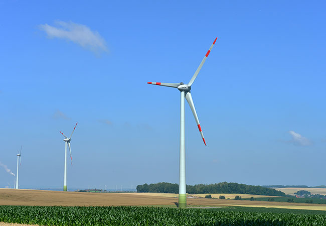 PB: NEW und Trianel betrachten Szenarien für Klimaneutralität am Niederrhein, Abb: Windpark Trianel