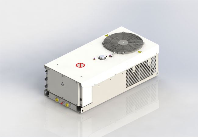 PB: Das kompakte mobile Batteriekühlsystem zeta.road als Hochvoltvariante bis 850 Volt DC kann direkt an die Batteriespannung angeschlossen werden, sodass ein zusätzlicher Spannungswandler entfällt. / ©: technotrans SE