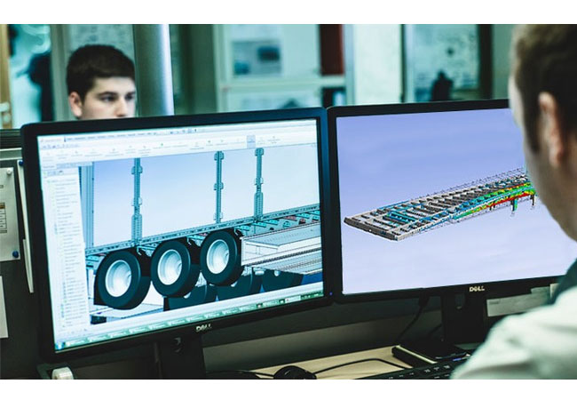 PB: Weniger ist mehr. Die Entwickler bei Schwarzmüller loten mit digitalen Werkzeugen die Potenziale zur Materialeinsparung ihrer Produkte aus Ergebnis: bis zu 20% weniger Gewicht ohne Sicherheits- oder Qualitätseinschränkungen.