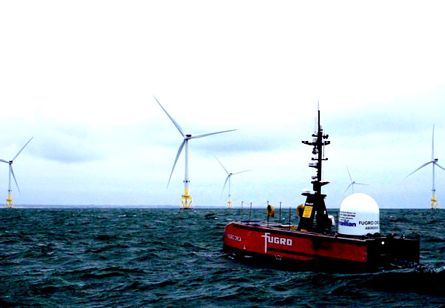 PB: Fugro Blue Essence® carrying out first fully remote wind farm inspection using Blue Volta® eROV
