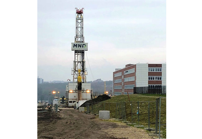 PB: Bohrplatz über der ehmaligen Zeche Dannenbaum / ©: Stadtwerke Bochum