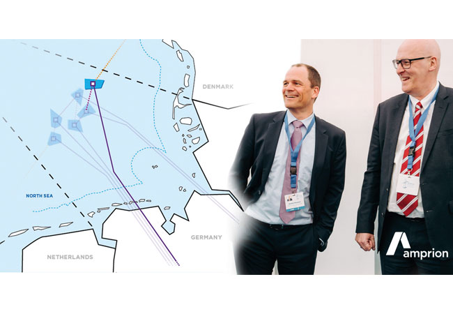PB: Amprion CTO Hendrik Neumann und Energinet CEO Thomas Egebo auf dem North Sea Summit im belgischen Ostend; Quelle: Amprion/STYN.be