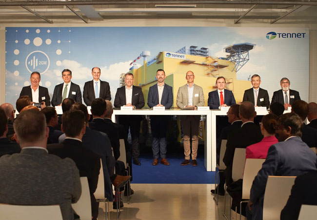 PB: Offizielle Vertragsunterzeichnung zwischen TenneT und vier Kooperationspartnern in Berlin zur Erschließung der Nordsee als Zentrum für nachhaltige und unabhängige europäische Energieproduktion