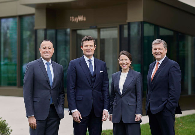 PB: Der neue BayWa-Vorstand (von links): Andreas Helber, Marcus Pöllinger, Dr. Marlen Wienert, Reinhard Wolf / ©: BayWa AG / Enno Kapitza
