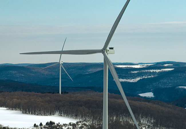 PB: GE Vernova's 6 MW onshore wind turbines at a site in New York PICTURE CREDIT: GE Vernova