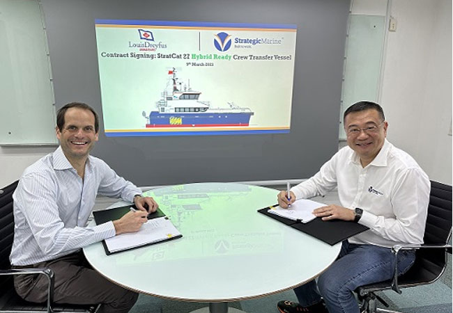 PB: LOUIS DREYFUS ARMATEURS und TIDAL TRANSIT werden ein Crew Transfer Vessel (CTV) liefern, das für den Betrieb und die Wartung des Offshore-Windparks Fécamp eingesetzt wird. Dieses neue Schiff wird von Strategic Marine, einer Werft mit Sitz in Singapur, gebaut.