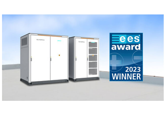 PB: Sungrow erhält für flüssigkeitsgekühltes Energiespeichersystem PowerStack den ees AWARD 2023