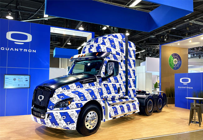 Der wasserstoffelektrische QUANTRON Class 8 US Truck