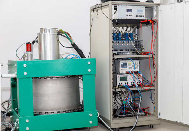 PB: Der Schwungrad-Energiespeicher, Prototyp von FlyGrid. Bildquelle: Energie Steiermark