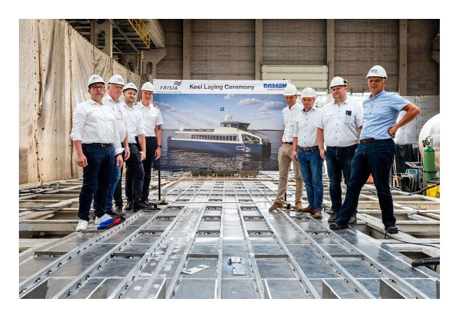 PB: Kiellegung für den Frisia Elektro-Katamaran