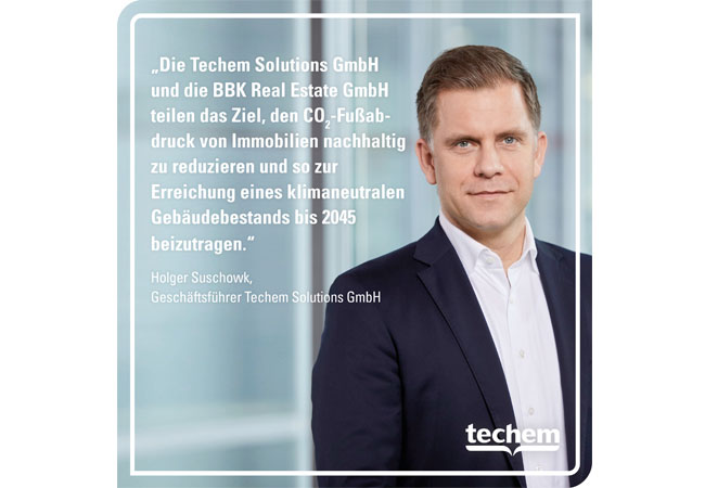 pb: Techem und BBK Real Estate wollen k%C3%BCnftig gemeinsam die Dekarbonisierung des Geb%C3%A4udebestands vorantreiben (Bildquelle: Techem).