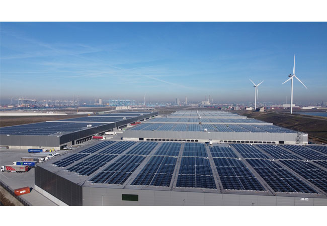 Sunrock und GOLDBECK SOLAR weihen das Projekt Maasvlakte ein: eines der größten Solardächer Europas