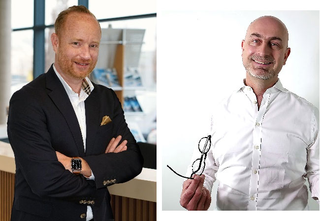 PB li: Andreas Haller, Gründer und Vorstandsvorsitzender der Quantron AG PB re: Jean-Michel Sylvestre, Gründer und Präsident von Mob'Hy