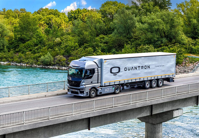PB: Hydrogen-electric heavy-duty truck QUANTRON QHM FCEV AERO