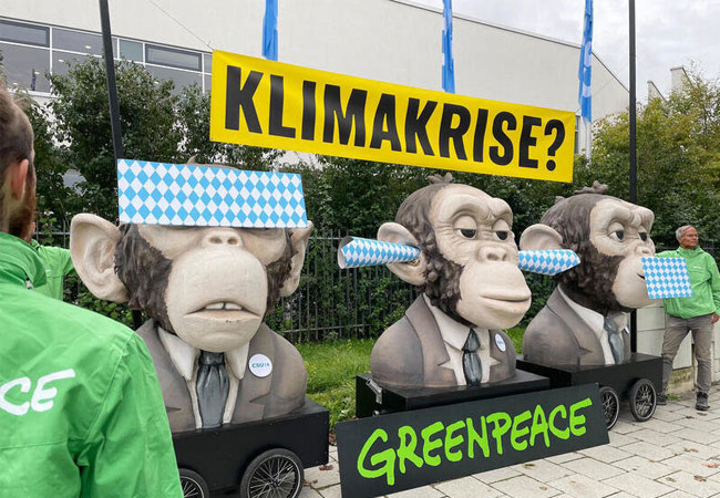 PB: Greenpeace-Protest beim CSU-Parteitag