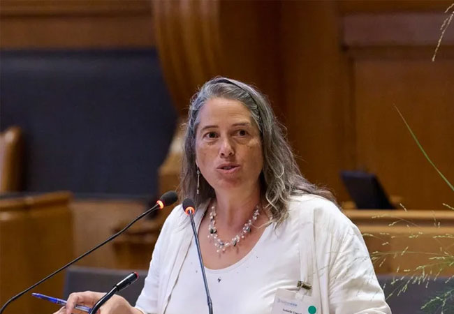 PB: Isabelle Chevalley: „Unsere Vorfahren haben Wasserkraftwerke und Staudämme gebaut, denn sie wussten, dass Energie ein Garant für Wohlstand ist.“ / c: Aeberhard