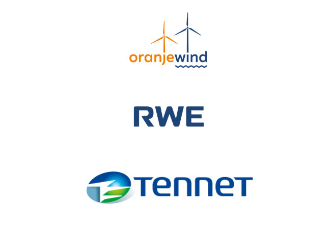 TenneT und RWE beginnen mit dem Netzanschluss vom Offshore-Windpark OranjeWind