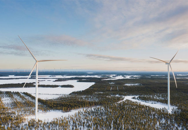 PB: Die von VSB im Hybridpark Juurakko getesteten Ansätze bilden die Grundlage für das zukünftige 450 MW-Hybridprojekt in Puutionsaari / ©: VSB Gruppe, Joona Mäki/Huuru Media