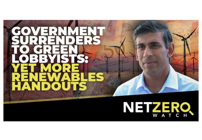 PB: Net Zero Watch: Die Regierung hat vor grünen Lobbyisten kapituliert