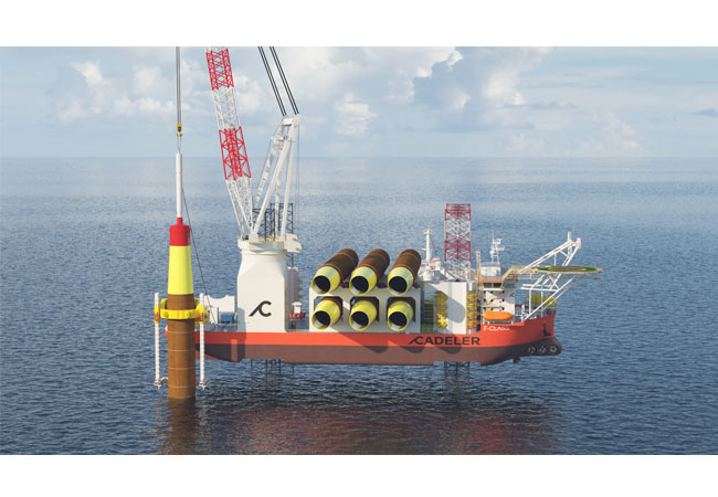 PB: The newest Cadeler A/S F-class, jack-up vessel, powered by Leclanché batteries, will serve the offshore wind industry.