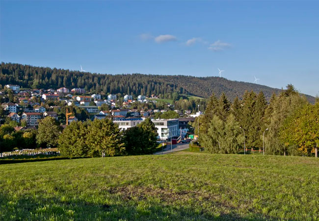 PB: Visualisierung Windpark Montagne de Tramelan / ©: BKW