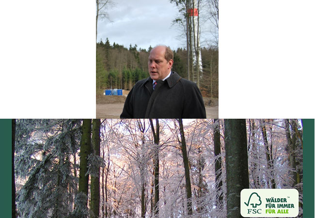 PB: FSC und Windkraft, für die Zukunft der Windräder sieht Volker Diefenbach noch viel Handlungsbedarf / ©: FSC