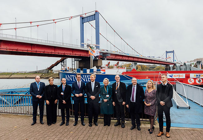 PB: Besuchs von König Willem-Alexander beim Wasserstoff-Ökosystem in Duisburg Hafen