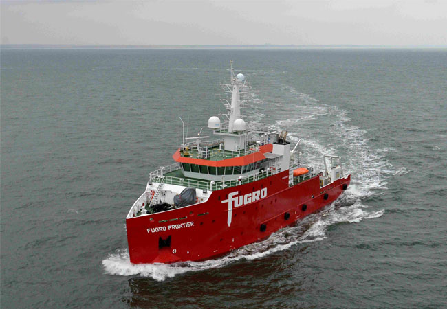 PB: Fugro Frontier is on-site collecting Geo-data