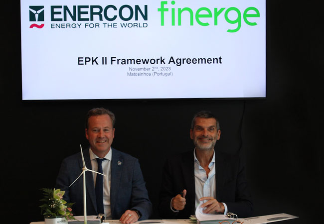 PB: ENERCON und FINERGE unterzeichnen Rahmenvertrag für in Betrieb befindliche Flotte von 1 GW