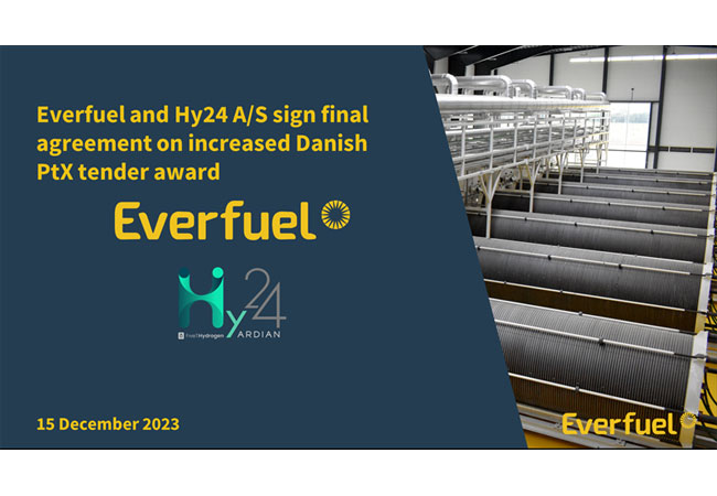 PB: The tender for large-scale green hydrogen production and supply is the first of its kind and supports Denmark’s power-to-X strategy to build upwards of 4-6 GW electrolyser capacity.