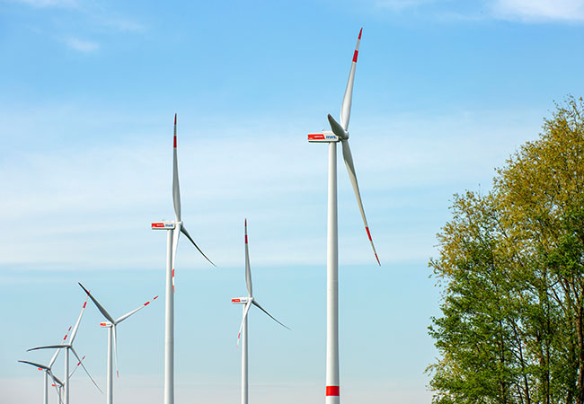 PB: Auf rekultivierten Flächen des Tagebaus Inden, Landkreis Düren, wird RWE ihren Windpark Aldenhoven errichten / ©: RWE