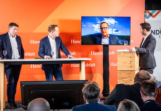 PB: ENERCON CCO Ulrich Schulze Südhoff beim Handelsblatt Industrie Gipfel2023 / ©: ENERCON