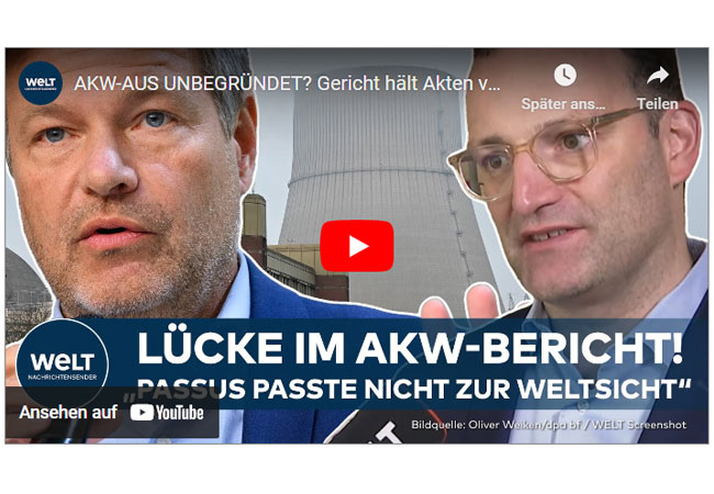 Videobild: Gericht hält Akten von Habeck für unvollständig - Spahn spricht von Täuschung
