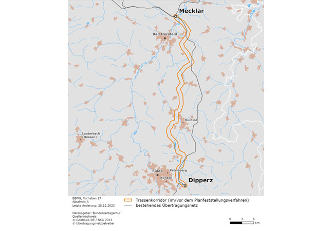 PB: Mecklar – Dipperz – Bergrheinfeld West (Fulda-Main-Leitung)