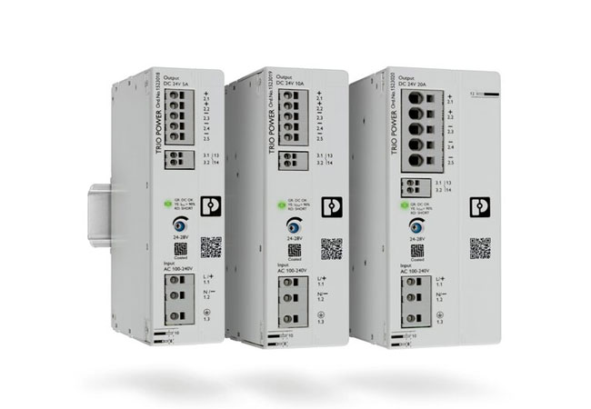 PB: Die neue Stromversorgung Trio Power der dritten Generation ist nun erstmals mit einer Schutzlackierung auf der Leiterplatte erhältlich. Dies ermöglicht den zuverlässigen Einsatz auch unter extremen Umgebungsbedingungen.