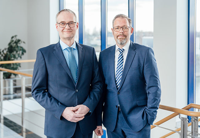 PB: Haben bei duisport Gesamtprokura erhalten: Andreas Keller (links) und Christian Negele (Foto: duisport)