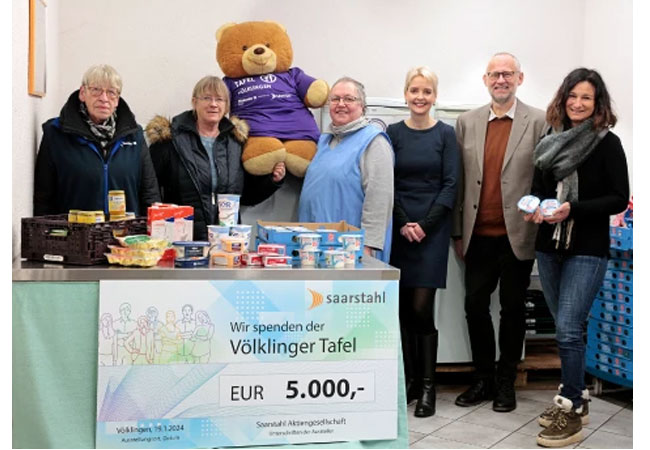 PB: Spende von Saarstahl für wichtige Infrastruktur der Tafel Völklingen