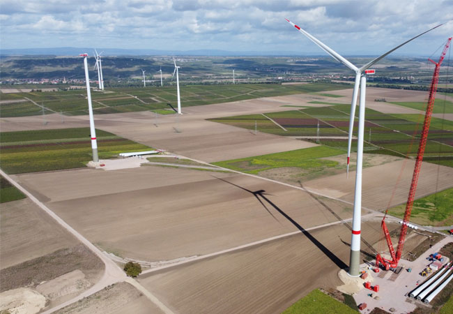 PB: Entstehender Windpark in Gau-Bickelheim, Rheinland-Pfalz / ©: wiwi consult