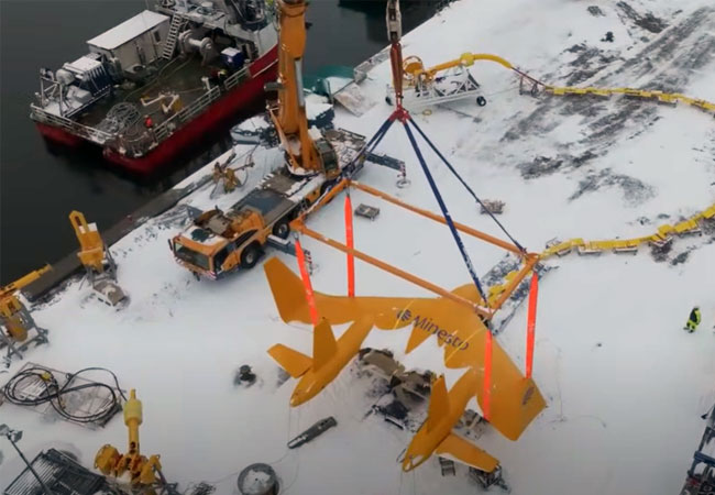 Videobild: Minesto reaches historic milestone – first electricity to grid with tidal powerplant Dragon 12