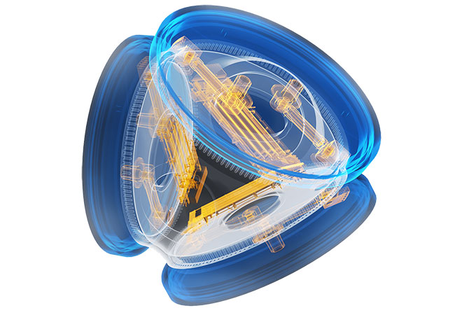 PB: Die Pitch Bearing Unit (PBU) von thyssenkrupp rothe erde überzeugte die Fachjury mit ihrer kompakten Bauweise sowie ihren modularen Aufbau, die sie nahezu universell einsetzbar macht. / ©: thyssenkrupp rothe erde