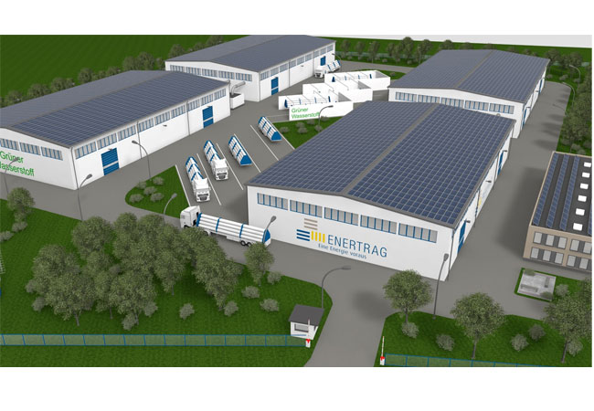 PB: 3D-Visualisierung eines großskaligen Elektrolyseurs / ©: ENERTRAG